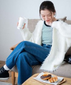 WEGO 【軽量】ブラッシュニットBIGカーディガン