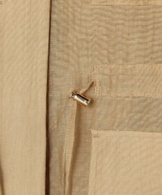 23区 【先行予約】リネンミックスシアースラブ ミリタリージャケット