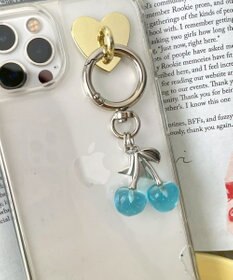 WEGO カラークリアチェリーキーホルダー