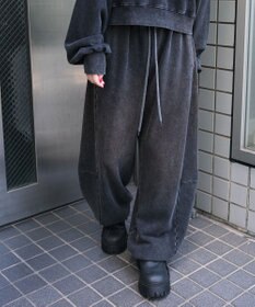 WEGO 【ウエストゴム】カーブデザインスウェットパンツ