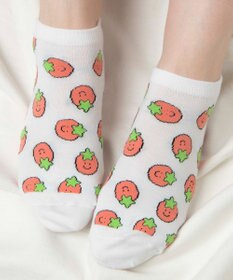 WEGO フルーツ総柄ショートソックス