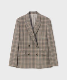 Paul Smith チェック ピークドラペル ダブルジャケット