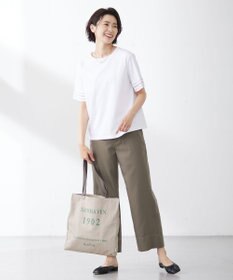 J.PRESS LADIES 【WEB限定カラーあり・A4サイズ収納可・セットアイテム】ポーチ付き PRINTED トート バッグ
