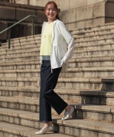 ANY SIS センタープレスセミフレア デニム