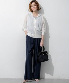 23区 【先行予約】ナチュラルスラブストレッチ ワイドパンツ