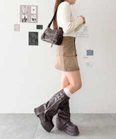 WEGO チャーム付きハトメベルトバッグ