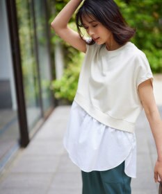 ANY L 裏毛レイヤード風トップス