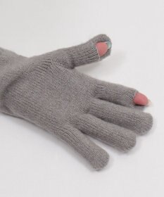 WEGO 【スマホ対応】ケーブル編みニットグローブ