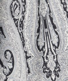 23区 【洗える】Rattiドローイングペイズリープリント ワイド パンツ