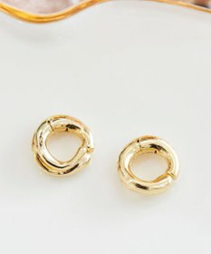 Phoebe ウェーブスナップイヤリング ゴールド