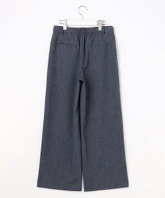 J.PRESS LADIES S リネンバイオシャンブレー ワイド パンツ