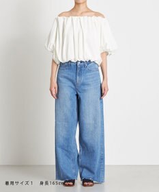 NAVE 【Nave 　洗える・接触冷感】クロップドジャージーブラウス