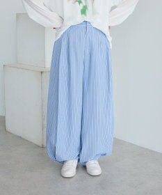 CRAFT STANDARD BOUTIQUE ベルトデザインワイドパンツ