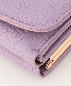 UNBILLION perche 抗菌レザー型押し外がまミニウォレット