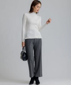 組曲 リブハイネック  ニット