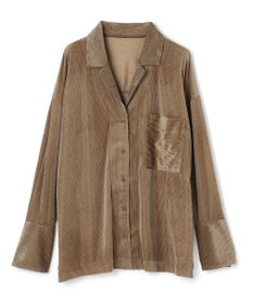 uncrave シアーベロアリブ シャツ