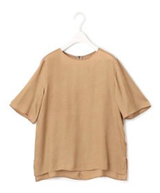 ICB 【洗える】 キュプラピグメントクロス ブラウス