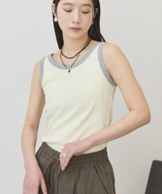 AMERICAN HOLIC バイカラーテレコタンクトップ