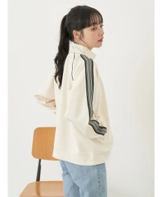 earth music&ecology スポーティー袖ラインブルゾン