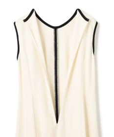 GRACE CONTINENTAL 配色ポンチフレアワンピース