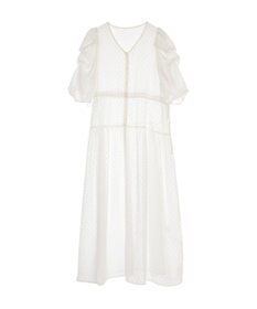 earth music&ecology ドットドビーシアー羽織ワンピース