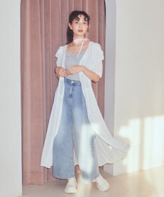 earth music&ecology ドットドビーシアー羽織ワンピース