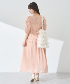 earth music&ecology ドットドビーシアー羽織ワンピース