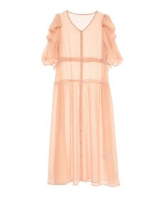 earth music&ecology ドットドビーシアー羽織ワンピース