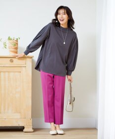 ANY 【ウエストゴム/ストレッチ/裏起毛】シークレットウォーム　テーパードパンツ