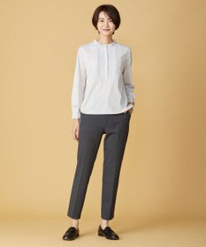 J.PRESS LADIES L 【洗える】アルガンシルク テーパード パンツ