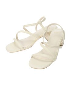 Green Parks ・ｍｉｎｉａ　チャンキーヒールナローストラップサンダル