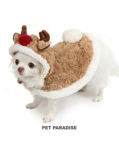 PET PARADISE ペットパラダイス クリスマストナカイ ポンチョ 小型犬