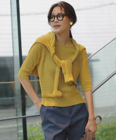 ANY SIS S ケーブルニット プルオーバー