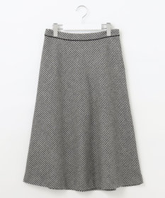 J.PRESS LADIES S T/W 千鳥 ツイード フレアー スカート