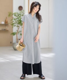 ANY 【洗濯機可】サッカーストライプワンピース