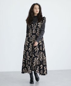 Green Parks ■ＥＳＣＡＲ　ボタニカルｐｔフリルエプロンワンピース