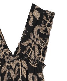 Green Parks ■ＥＳＣＡＲ　ボタニカルｐｔフリルエプロンワンピース