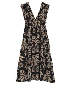 Green Parks ■ＥＳＣＡＲ　ボタニカルｐｔフリルエプロンワンピース