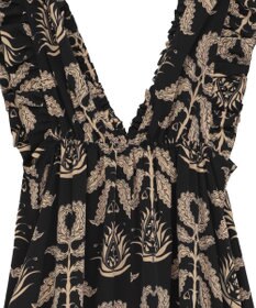 Green Parks ■ＥＳＣＡＲ　ボタニカルｐｔフリルエプロンワンピース