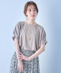 ANY 【洗濯機可】タックスリーブドルマンTシャツ