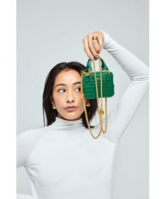 style code 【VerdeVari/ヴェルデヴァリ】コインパーツ付チェーンショルダーベルト