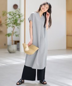 ANY 【洗濯機可】サッカーストライプワンピース