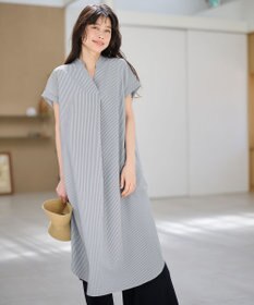 ANY 【洗濯機可】サッカーストライプワンピース