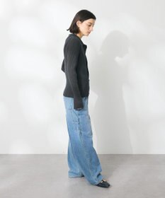 CRAFT STANDARD BOUTIQUE 襟付きニットコンパクトカーディガン