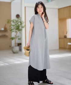 ANY 【洗濯機可】サッカーストライプワンピース