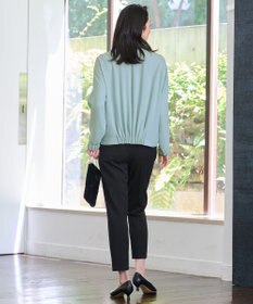 自由区 S 【セットアップ対応・洗える】トリアセジョーゼット ブルゾン