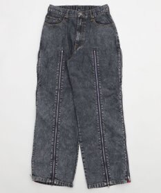 WEGO 【ユニセックス着用ITEM】ジャージドッキングZIPデニムパンツ