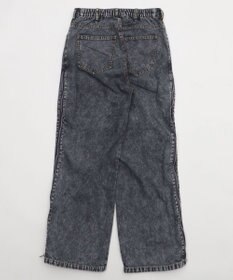 WEGO 【ユニセックス着用ITEM】ジャージドッキングZIPデニムパンツ