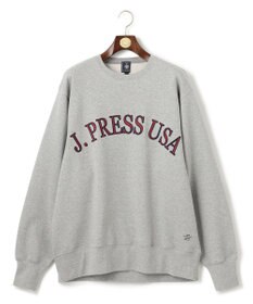 J.PRESS MEN 【J.PRESS ORIGINALS】FABRIC LOGO SWEATSHIRT