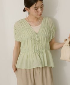 AMERICAN HOLIC 【前後2WAY】フロントリボンブラウス